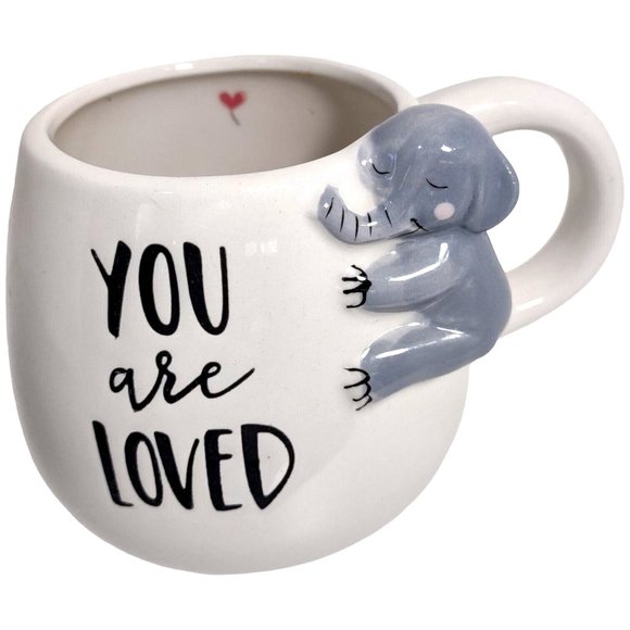 You Are Loved Elephant Coffee Tea Mug Home Kitchen Drink Ware Collectible